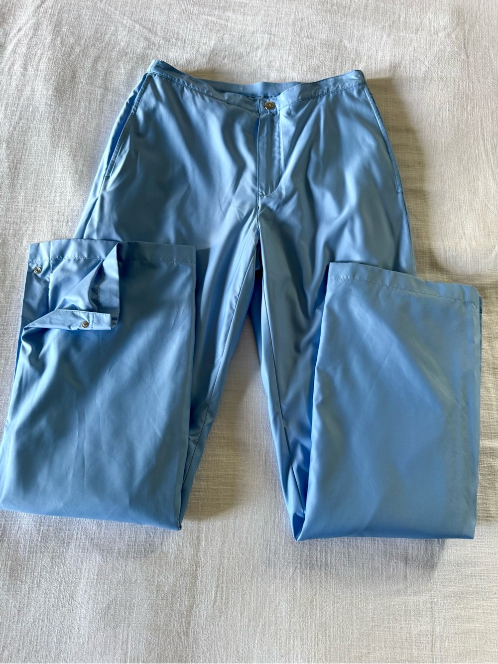 Ralph Lauren Golf Women’s Light Blue Fleece Lin Snap Bottom Pants - sz 4